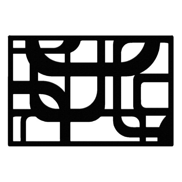 PROTECTOR DE VENTANA QUADRUM 90 X 60 CM NEGRO