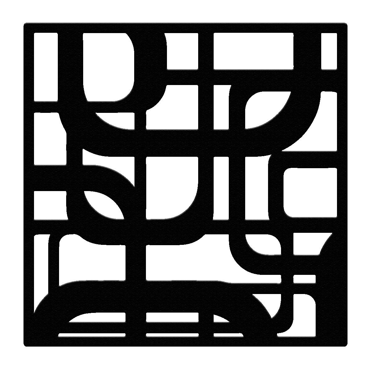 Protector de ventana quadrum 90 x 90 cm negro