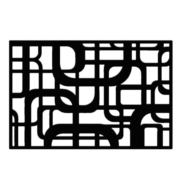 PROTECTOR DE VENTANA QUADRUM 150 X 100 CM NEGRO