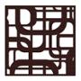 PROTECTOR DE VENTANA QUADRUM 100 X 100 CM CHOCOLATE