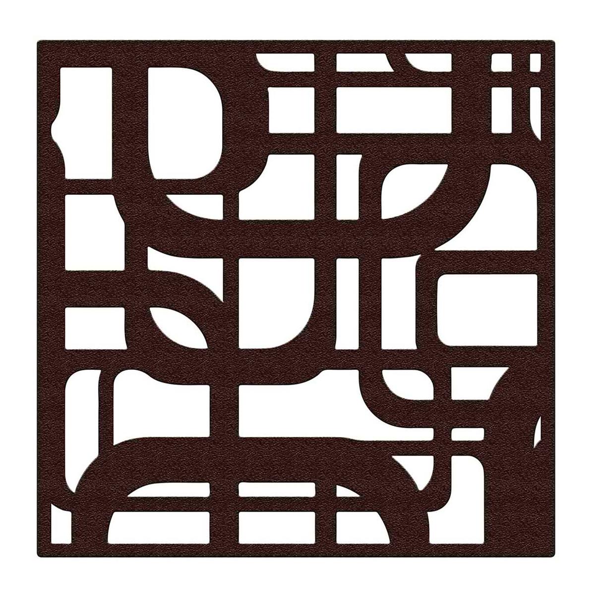 Protector de ventana quadrum 100 x 100 cm chocolate