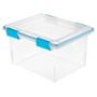 CAJA ANTIHUMEDAD DE PLÁSTICO 30.3 L TRANSPARENTE