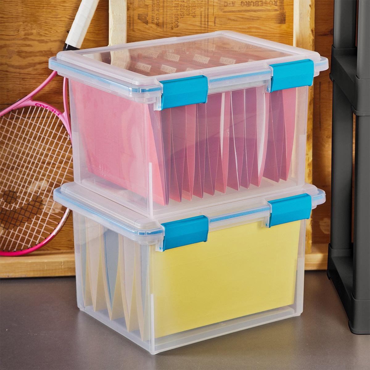 CAJA ANTIHUMEDAD DE PLÁSTICO 30.3 L TRANSPARENTE The Home Depot México