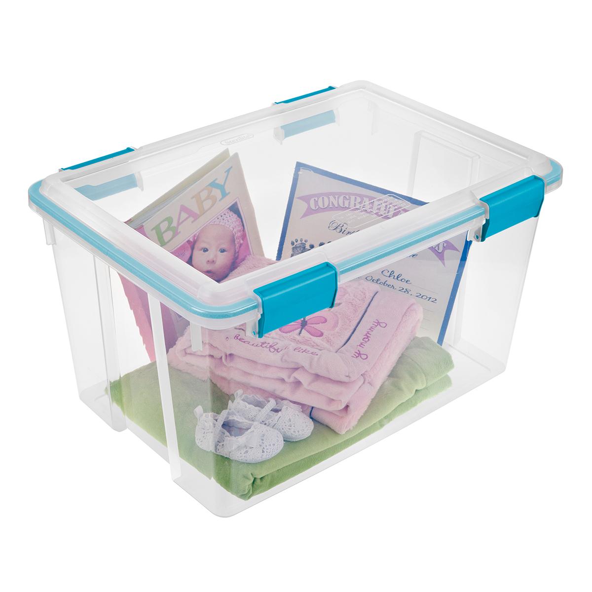 CAJA ANTIHUMEDAD DE PLÁSTICO 51 L TRANSPARENTE The Home Depot México