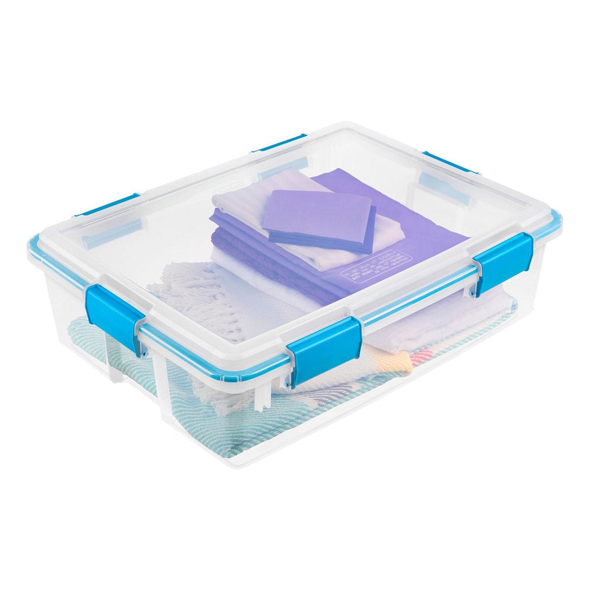 CAJA ANTIHUMEDAD DE PLÁSTICO 35 L TRANSPARENTE The Home Depot México