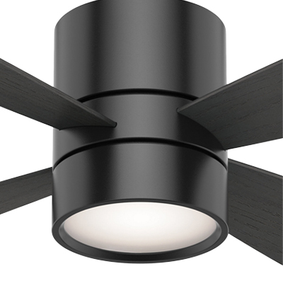 VENTILADOR DE TECHO MODERNO INTERIOR BULLET 54 PULGADAS CON LUZ LED