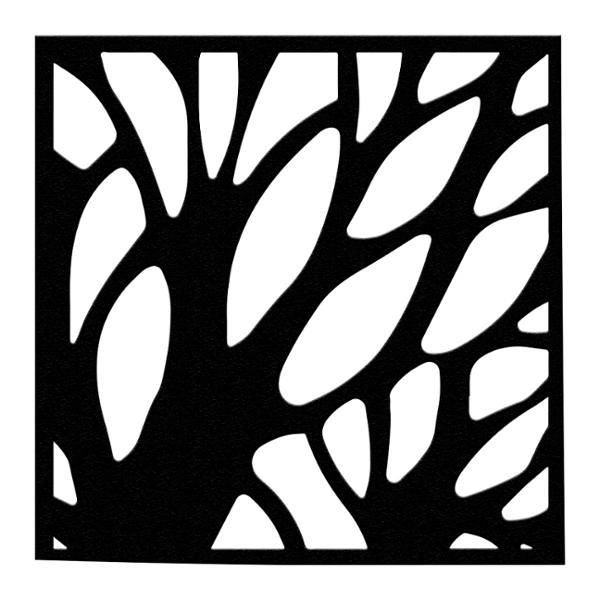 PROTECTOR DE VENTANA FOREST 90 X 90 CM NEGRO
