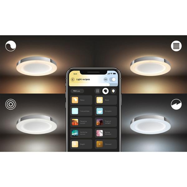 LUMINARIO DE TECHO LED 40.5 X 5.2 CM PLATA | The Home Depot México