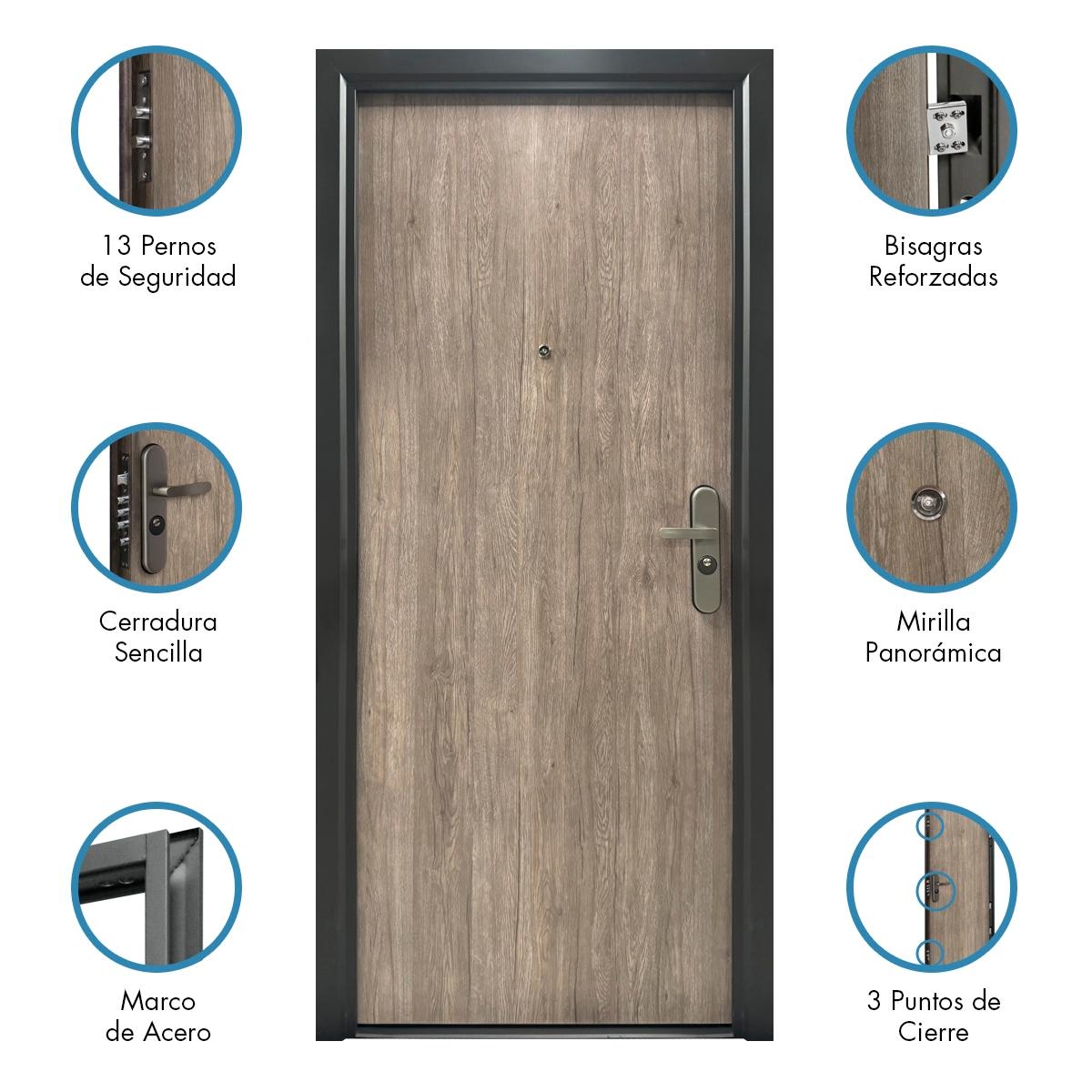 PUERTA DE SEGURIDAD TORREÓN 96X 213 CM IZQUIERDA The Home Depot México