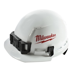 milwaukee casco blanco con borde frontal ventilado milwaukee