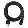 CABLE INTERLOCK PARA AUDIO 2.50 M NEGRO