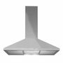 CAMPANA DECORATIVA DE PARED 90 CM PLATA