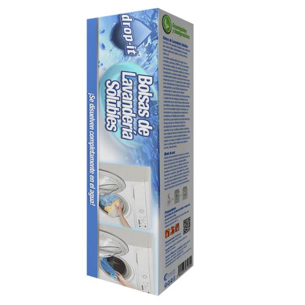 BOLSAS DE LAVANDERIA SOLUBLES PVA TRANSPARENTE 3 PIEZAS