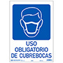 LETRERO INFORMATIVO USO DE CUBREBOCAS 25.4 X 36.5 CM