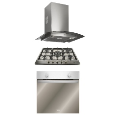 COMBO DE CAMPANA EXTRACTORA DE PARED CON PARRILLA DE GAS Y HORNO DE GAS