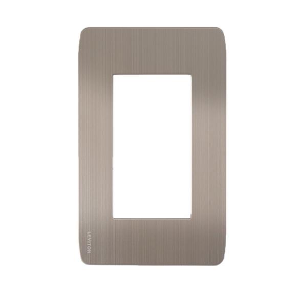 PLACA DECORATIVA PARA 3 MÓDULOS ACERO INOXIDABLE P