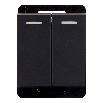 INTERRUPTOR DOBLE DE 3 VÍAS DE 1/2 PULGADA NEGRO