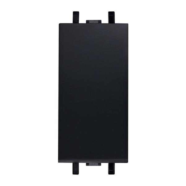 APAGADOR SENCILLO DE 1 MÓDULO NEGRO CARBONCILLO