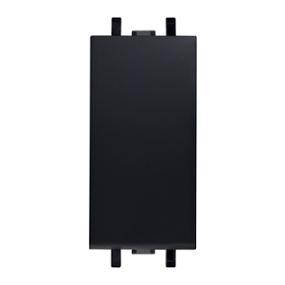 TAPÓN CIEGO DE 1 MÓDULO NEGRO CARBONCILLO