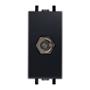 TOMA TV TIPO COAXIAL DE 1 MÓDULO NEGRO CARBONCILLO