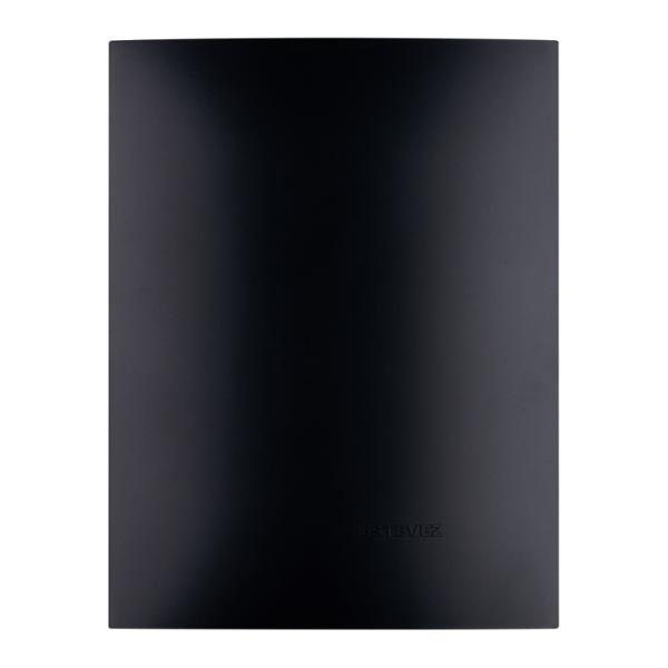PLACA CIEGA DE PARED NEGRO CARBONCILLO
