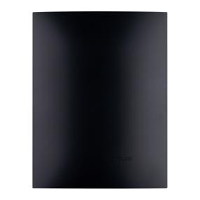 PLACA CIEGA DE PARED NEGRO CARBONCILLO
