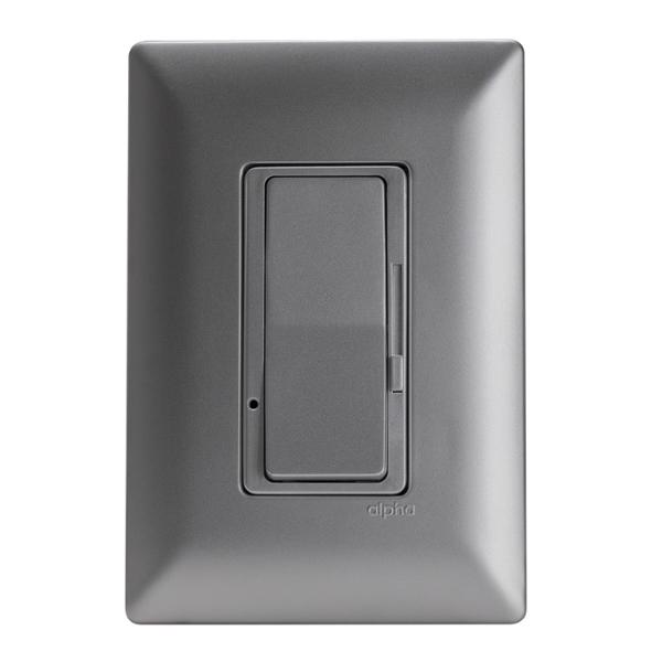 ATENUADOR DE LUZ LED CON PLACA DE PARED INCLUIDA PLATA