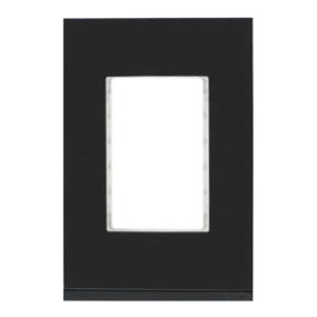 PLACA DECORATIVA DE 3 MÓDULOS RESINA GRAFITO