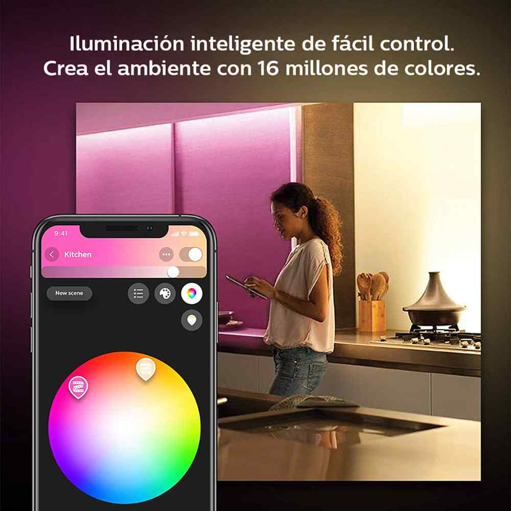 TIRA LED INTELIGENTE PHILIPS HUE EXTENSI N INTERIORES 1M The Home 