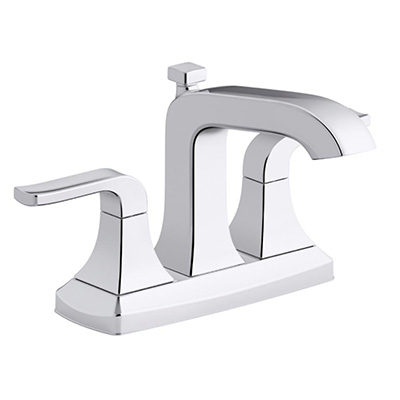 LLAVE PARA LAVABO RUBICON MEZCLADORA 4 PULGADAS CROMO