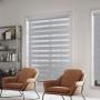 PERSIANA PREMIUM ENROLLABLE DUO BLACKOUT FULL CASSETTE 120X180 CM GRIS