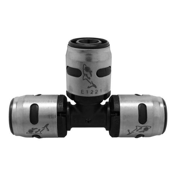 CONEXIÓN TEE DE 1/2 PULGADA PLATA COFLEX