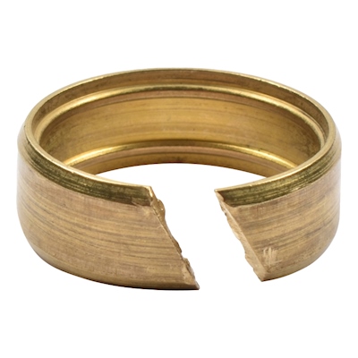 ANILLO DE COMPRESIÓN TRUNCADO 3/8 DE PULGADA DORADO COFLEX 5 PIEZAS