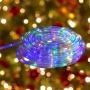 SERIE DE LUCES LED MULTICOLOR EN MANGUERA 10 M 8 FUNCIONES