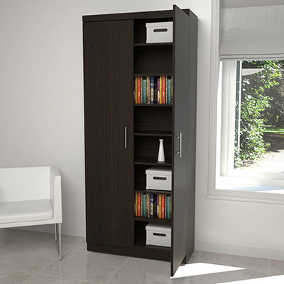 GABINETE 2 PUERTAS 7 ENTREPAÑOS 180.3X79.6X31.1 CM | The Home Depot México