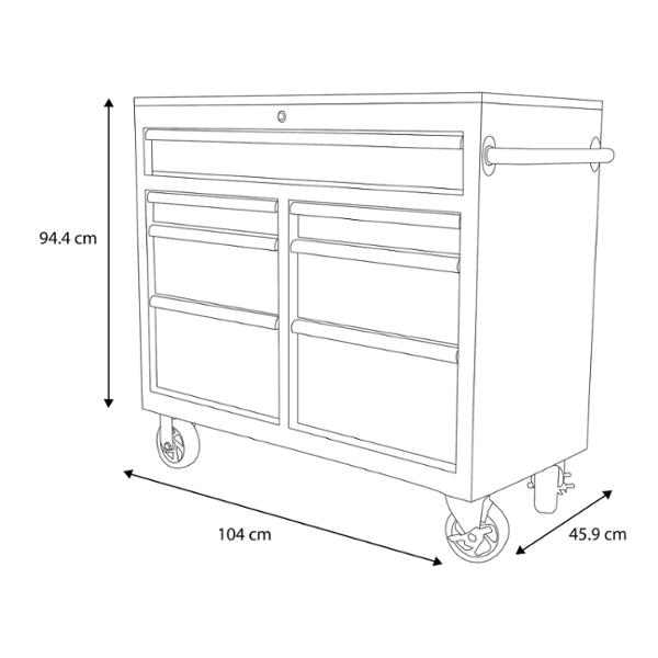 GABINETE CON MESA DE TRABAJO MÓVIL 104 CM | The Home Depot México