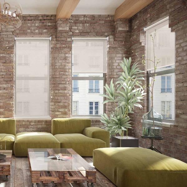 PERSIANA ENROLLABLE MALLA SOLAR MARFIL 140X180 CM