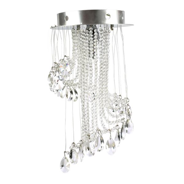 LÁMPARA COLGANTE WILL QUEEN PETIT 30 X 20 CM PLATA GAMALUX