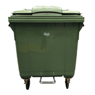 CONTENEDOR ALEMAN DE USO RUDO 1100 LT CON PEDAL