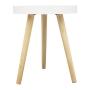 MESA LATERAL DE MDF 42 X 35 X 35 CM BLANCO