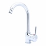 LLAVE MEZCLADORA MONOMANDO PARA FREGADERO SIN CUBIERTA 28 X 9.5 X 5 CM CROMADO RUGO