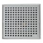 DESAGÜE CUADRADO 14.6 x 14.6 CM PLATA QM DRAIN
