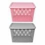 CANASTA CON TAPA 31.5 X 40.5 CM VARIOS COLORES STARPLAST