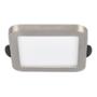 LUMINARIO DE EMPOTRAR PARA TECHO FLAT DECO SQUARE LED 3 PULGADAS PLATA