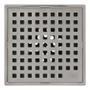 DESAGÜE CUADRADO 10 X 10 CM PLATA QM DRAIN