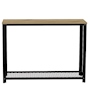 MESA AUXILIAR DE MELAMINA 80.6 X 110 X 34.5 CM BEIGE DUNA