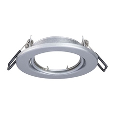 LUMINARIO EMPOTRABLE CIRCULAR PLATEADO SEMI BRILLANTE