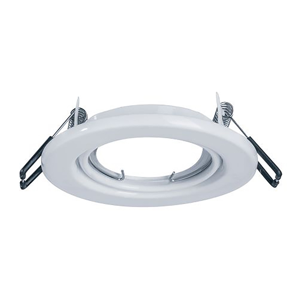 Luminario empotrable circular blanco semi brillante