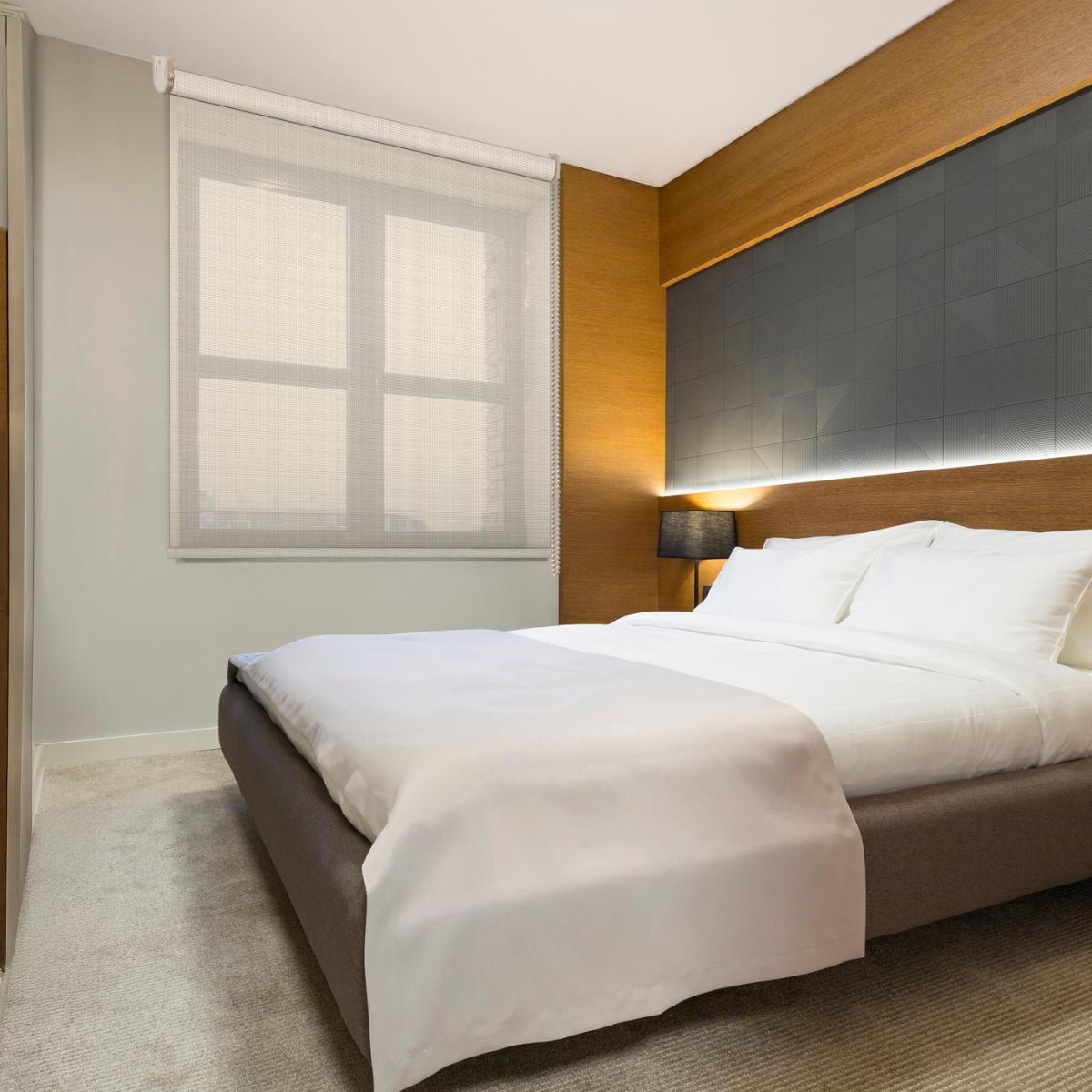 Persiana malla solar enrollable color blanco 110 x 190 cm blanco