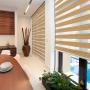 PERSIANA DIM OUT SHEER DUO COLOR CAFÉ CHOCOLATE 100 X 220 CM
